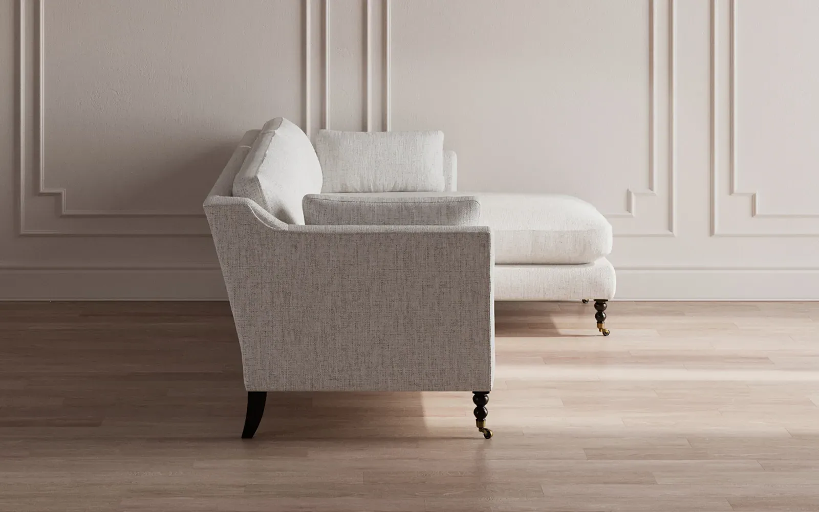 Madeline L-Shaped Chaise Sectional - Fog