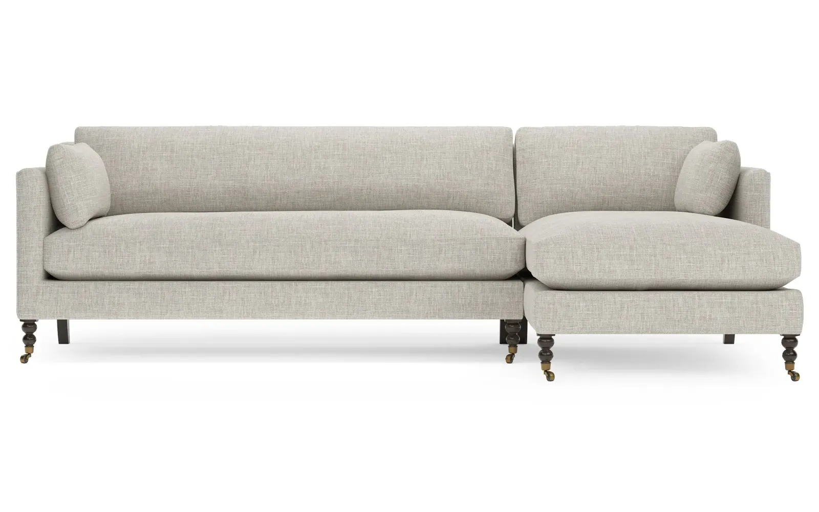 Madeline L-Shaped Chaise Sectional - Fog