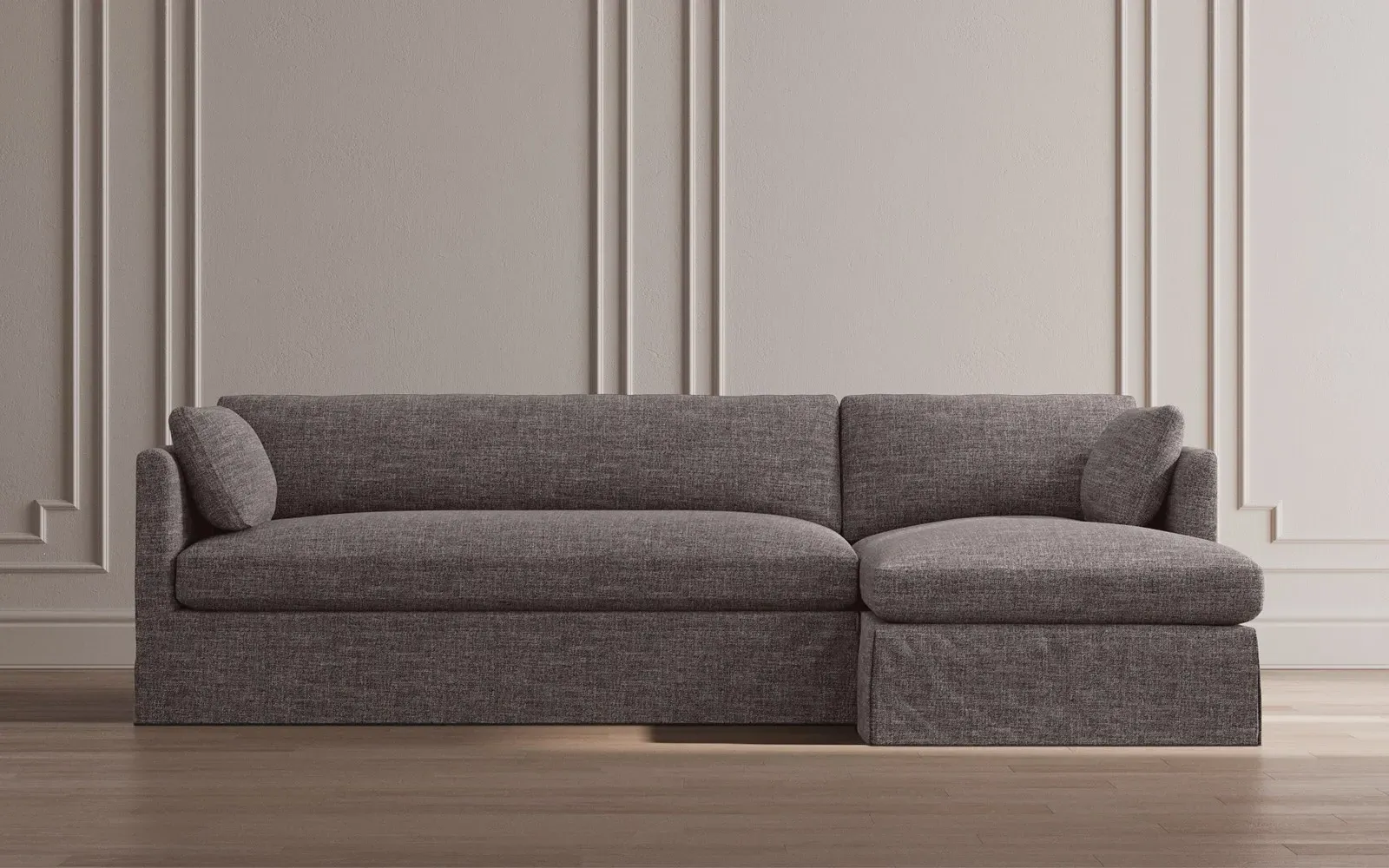 Madeline L-Shaped Chaise Sectional - Truffle