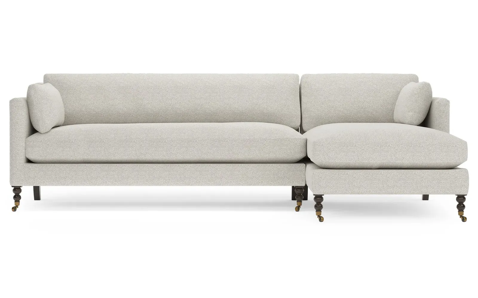 Madeline Left Chaise Sectional - Porcelain