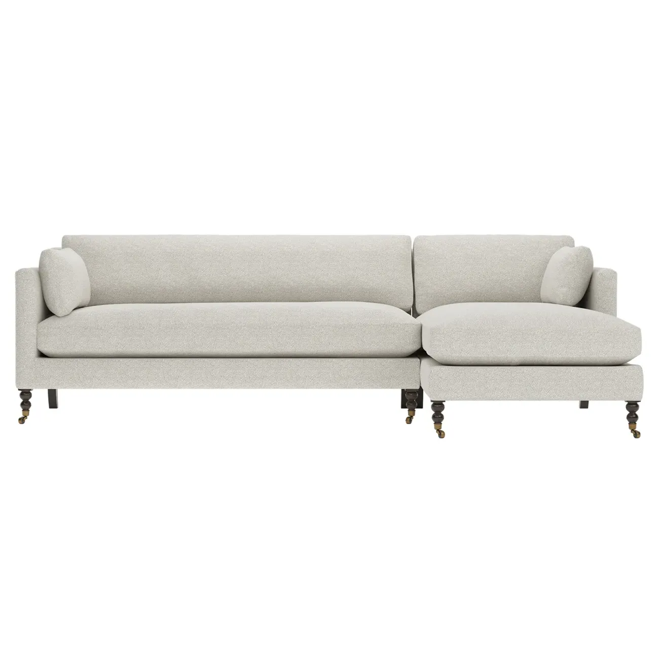 Madeline Left Chaise Sectional - Porcelain