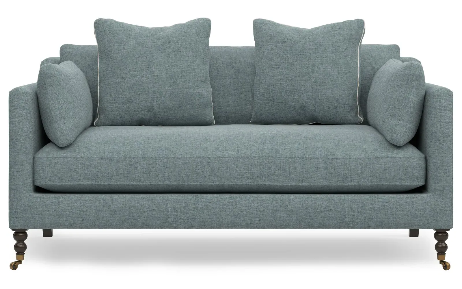 Madeline Loveseat - Heathered Teal, Velvet