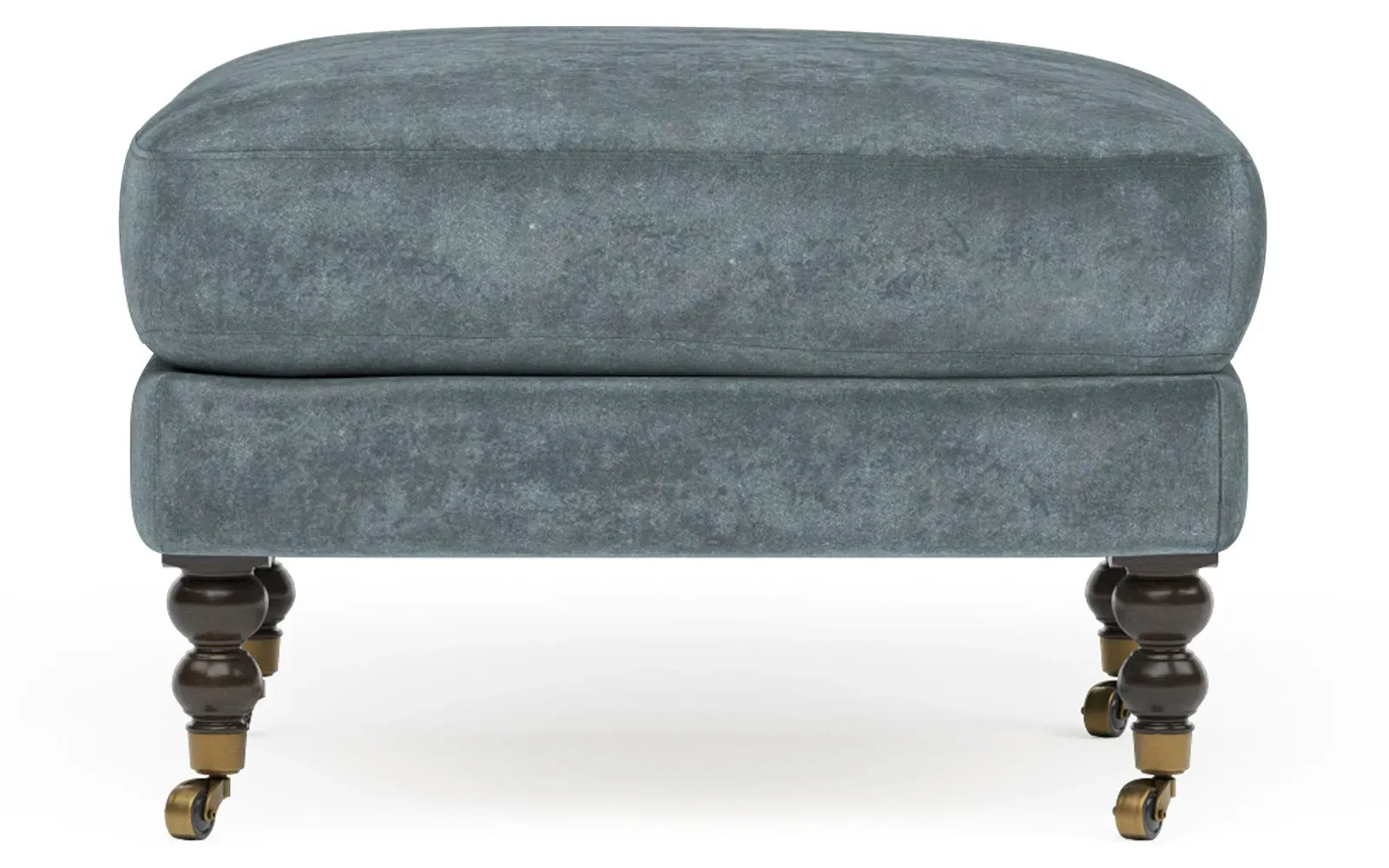 Madeline Ottoman - Slate Blue
