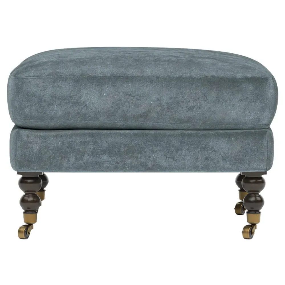 Madeline Ottoman - Slate Blue image