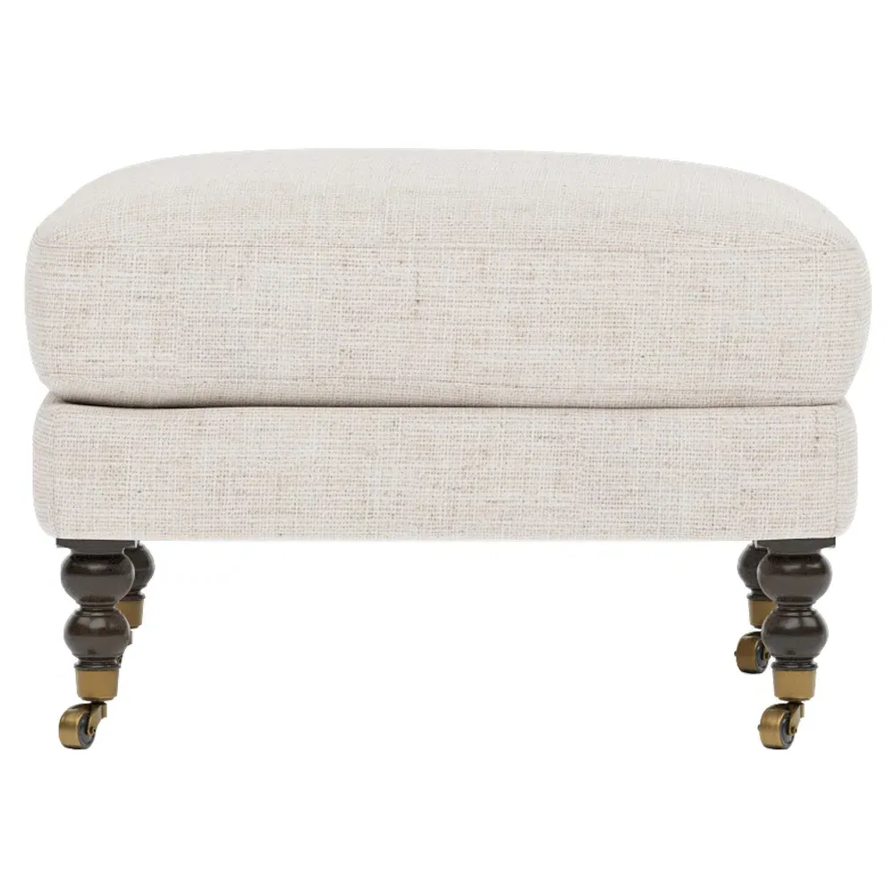 Madeline Performance Ottoman - Heathered Cream image