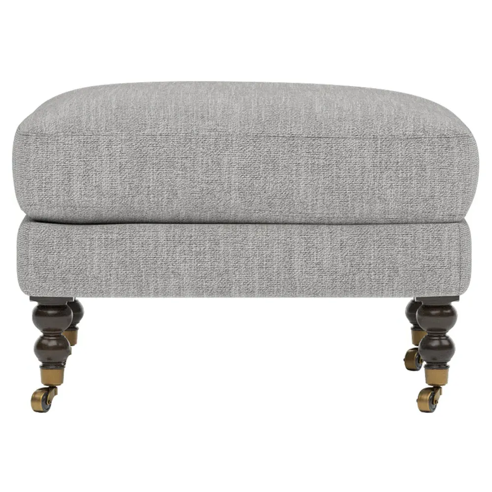 Madeline Performance Ottoman - Nickel