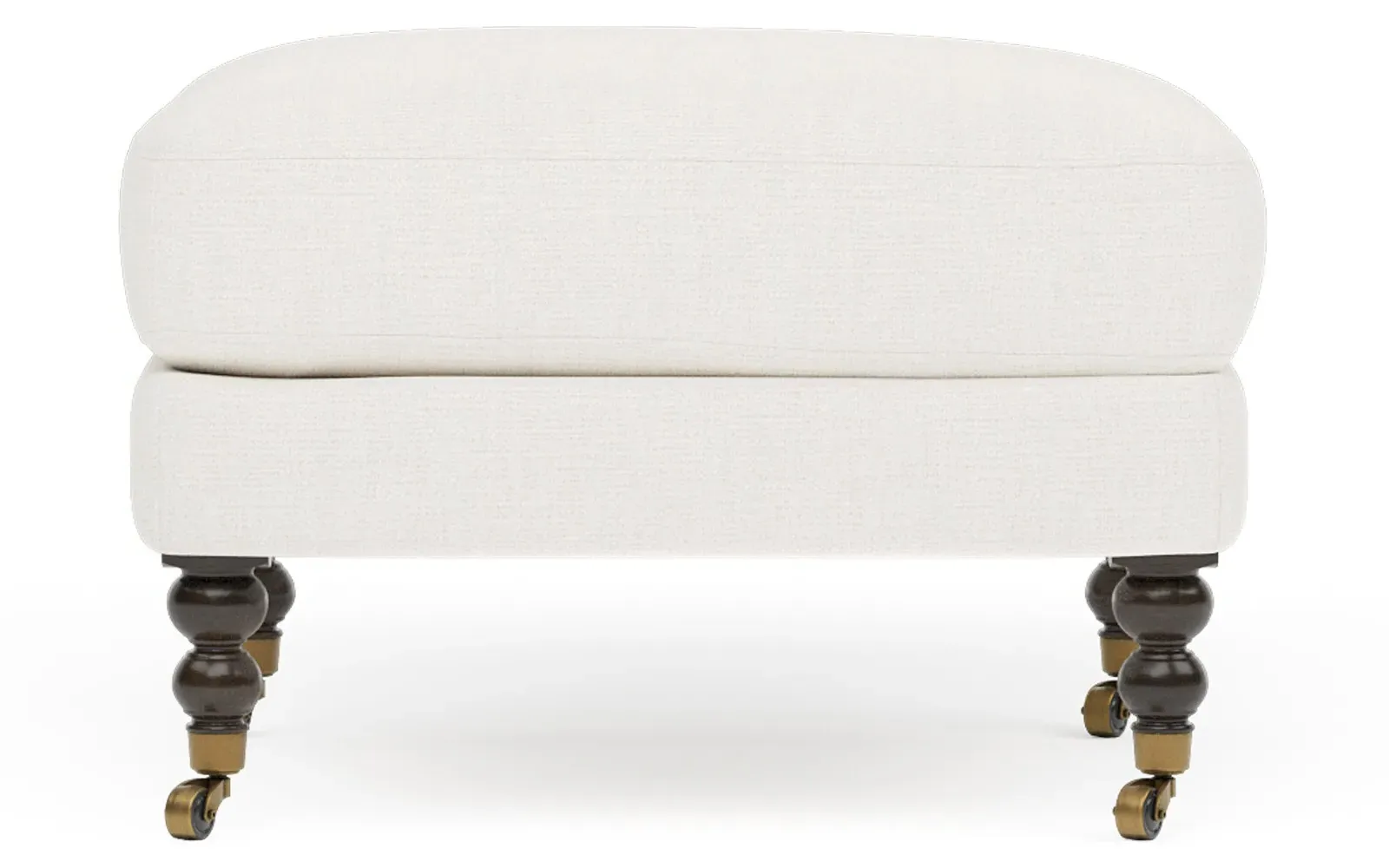 Madeline Performance Ottoman with Casters - Canvas