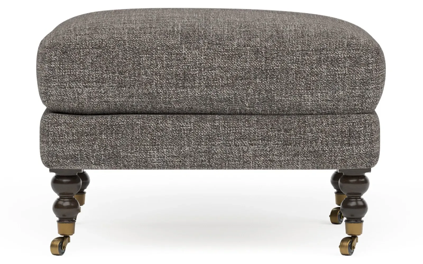 Madeline Performance Ottoman with Casters - Truffle