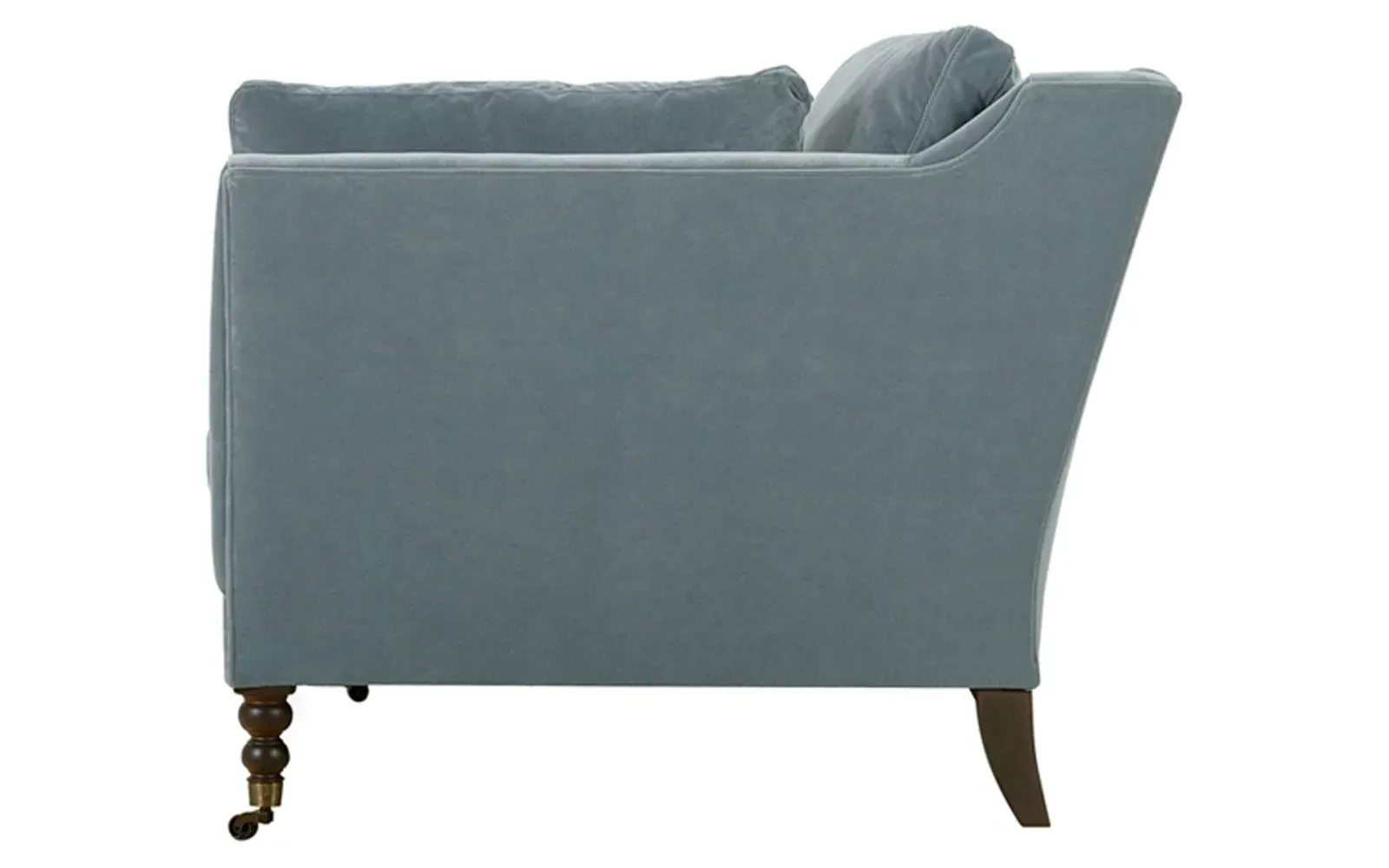 Madeline Short Sofa - Slate Blue
