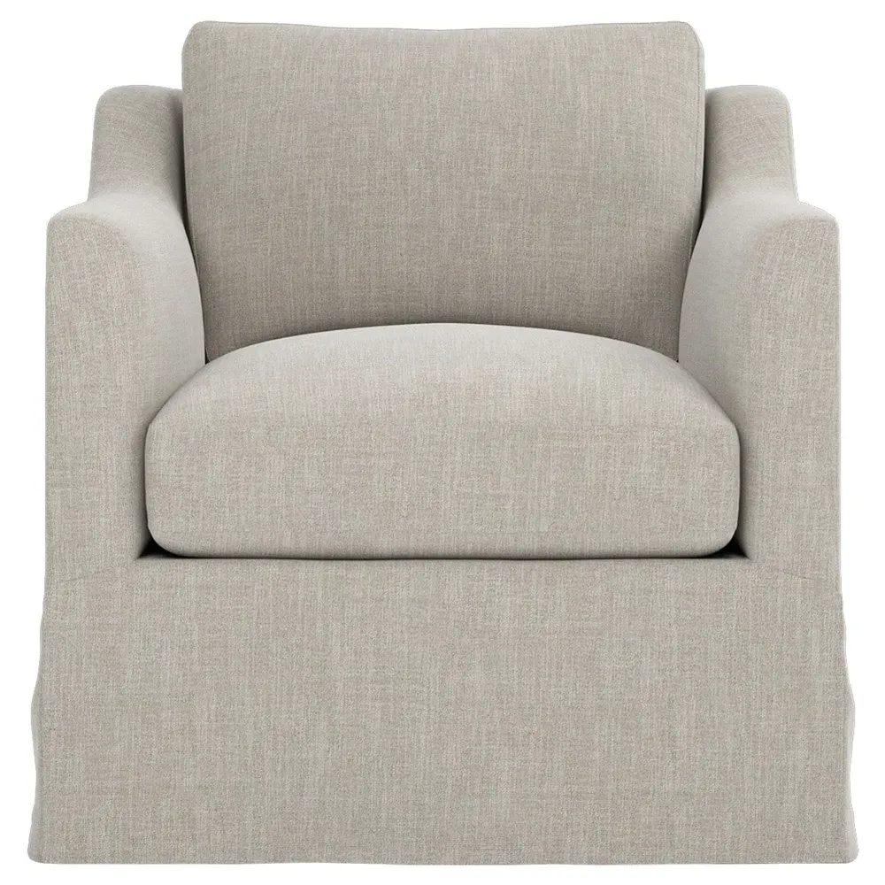 Madeline Slipcovered Chair - Dove