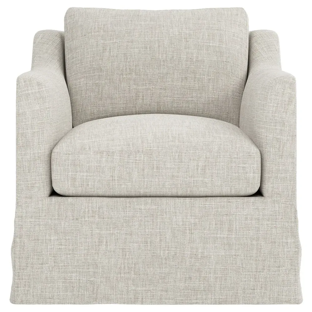 Madeline Slipcovered Chair - Fog