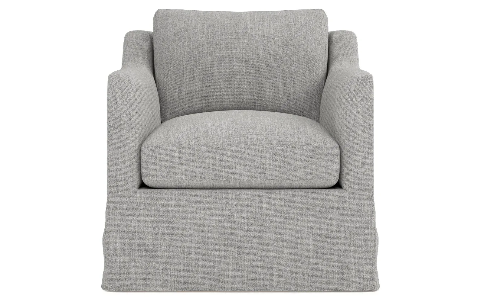 Madeline Slipcovered Chair - Nickel