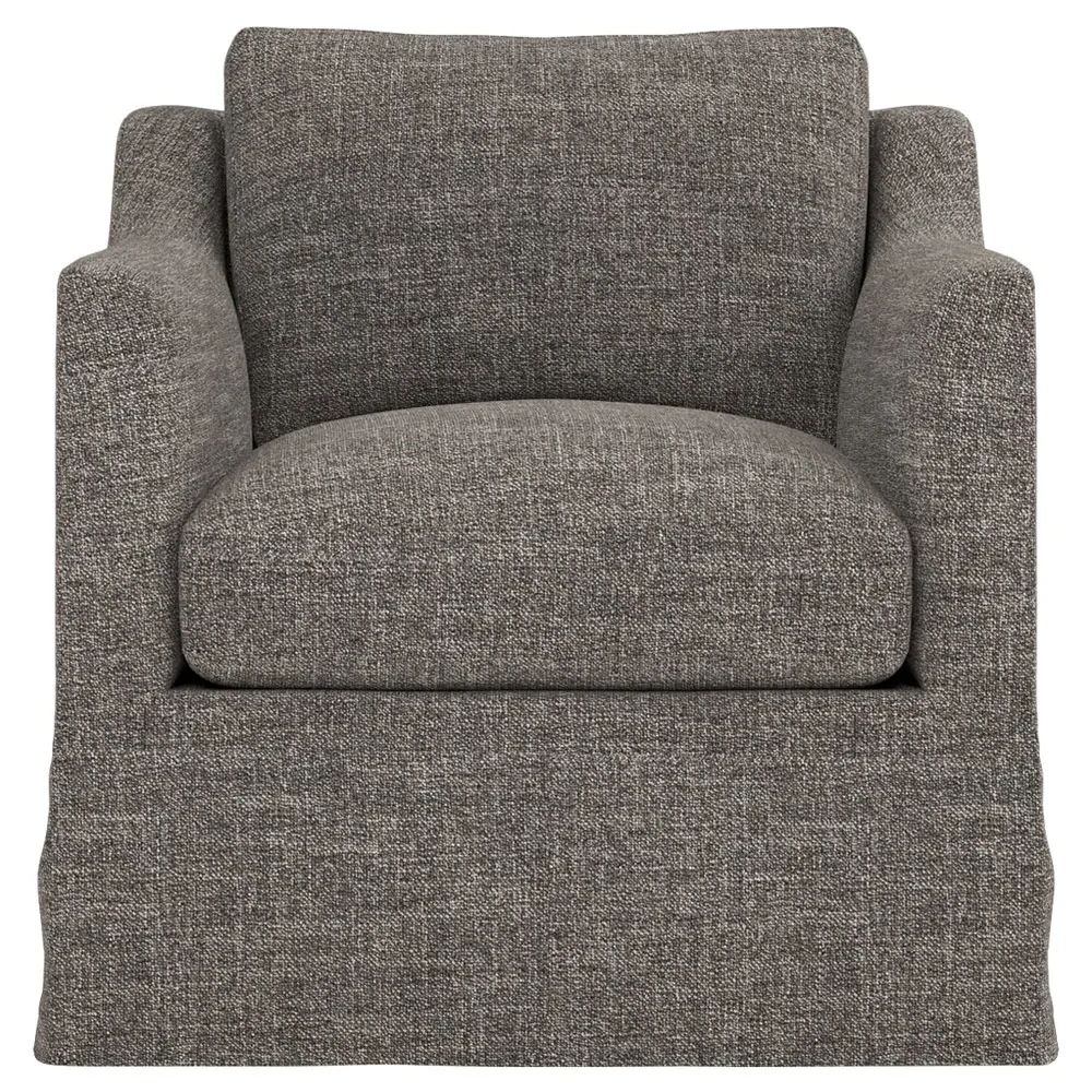 Madeline Slipcovered Chair - Truffle