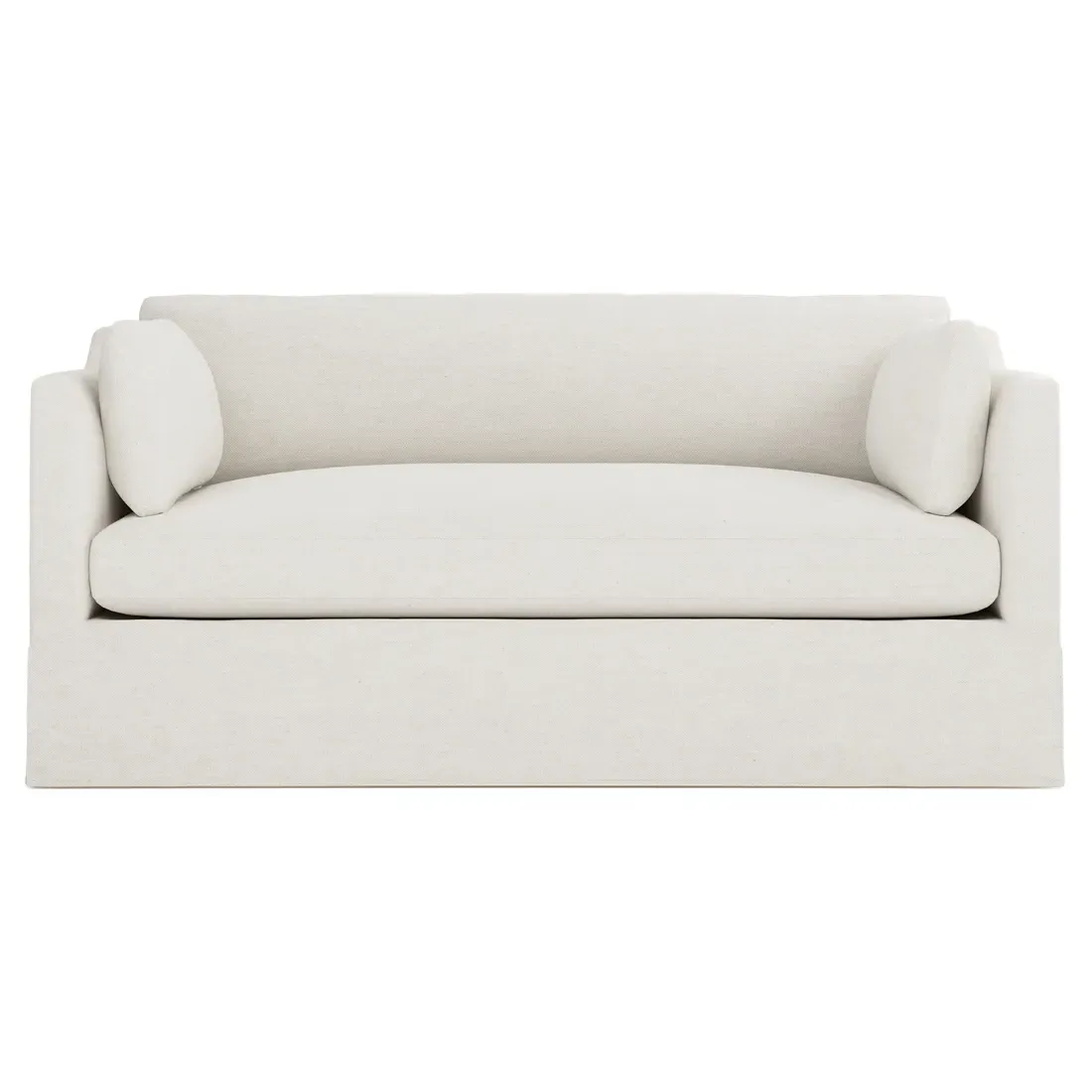 Madeline Slipcovered Loveseat - Pearl