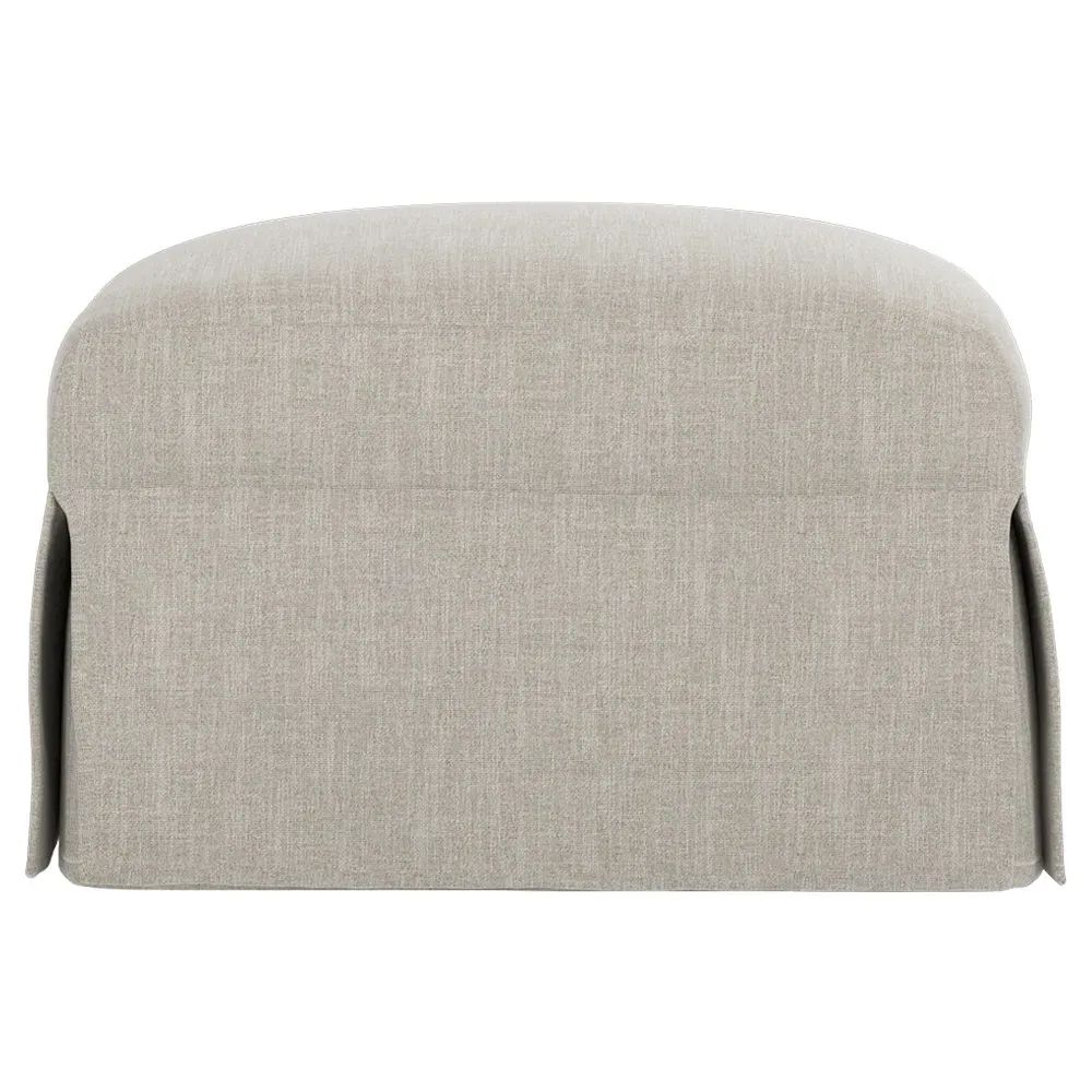 Madeline Slipcovered Ottoman - Dove image