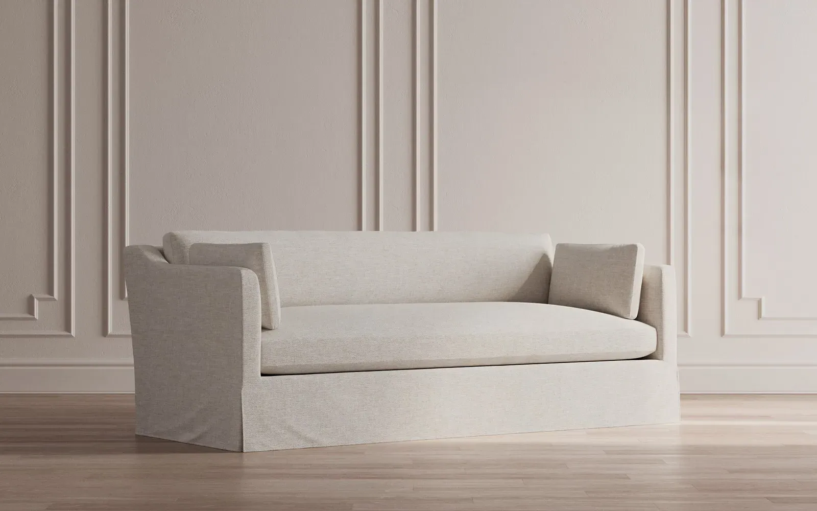 Madeline Slipcovered Sofa - Straw