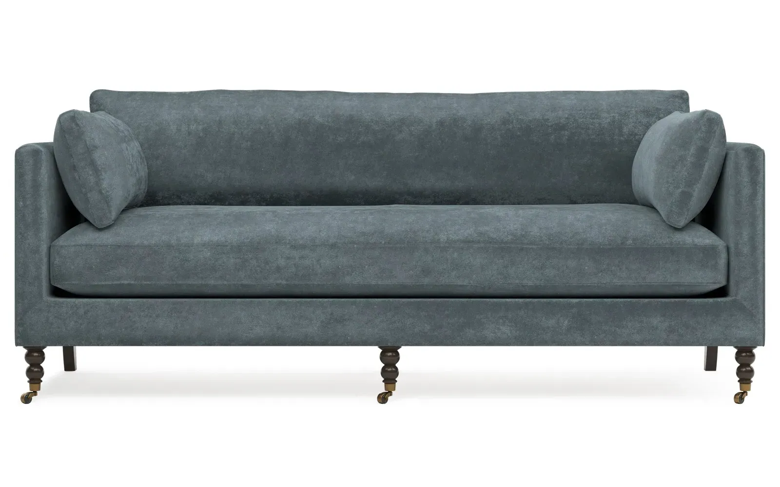 Madeline Sofa - Slate Blue, Velvet