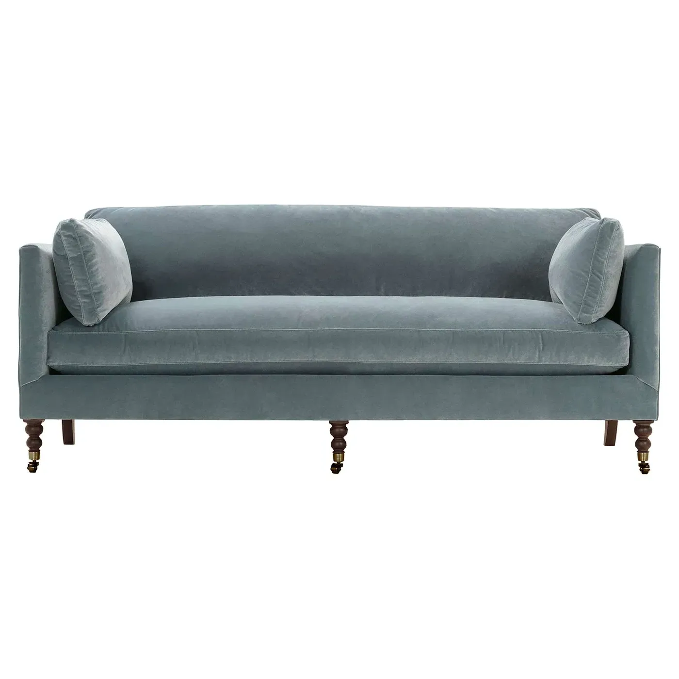 Madeline Sofa - Slate Blue, Velvet