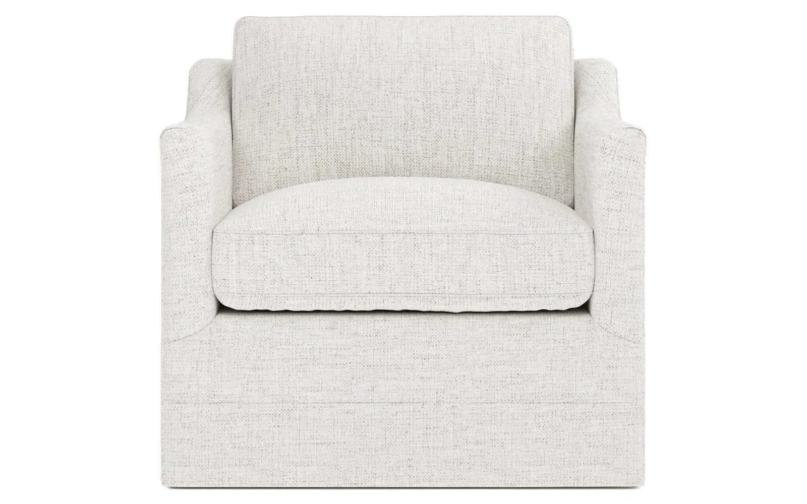 Madeline Swivel Chair - Heathered Ivory