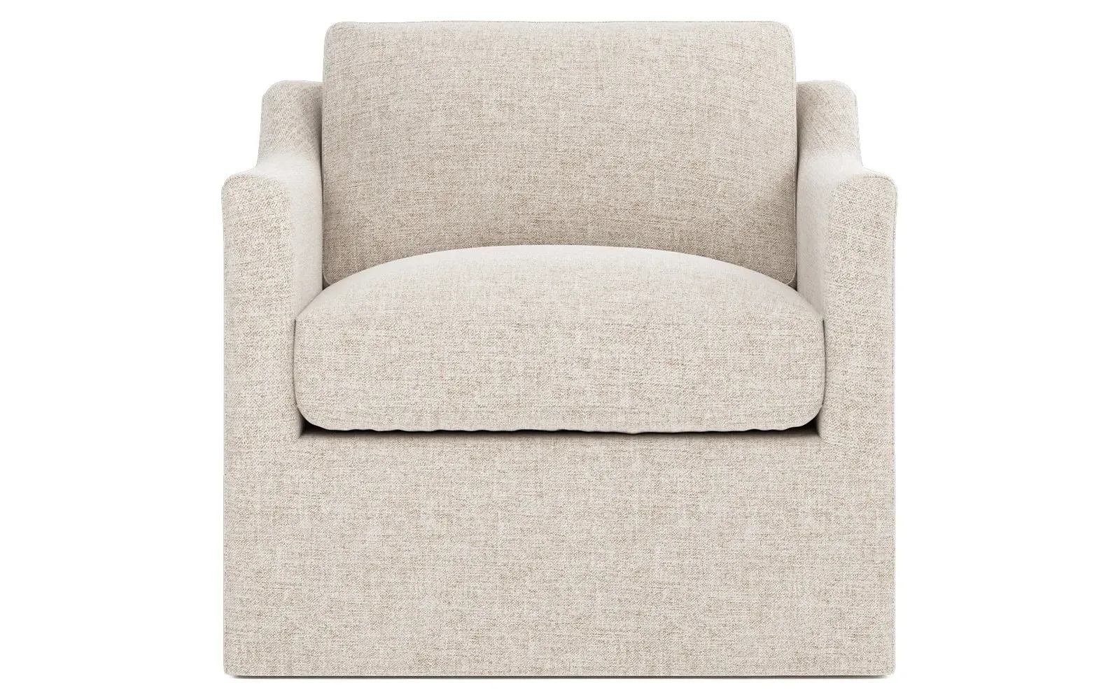 Madeline Swivel Chair - Straw