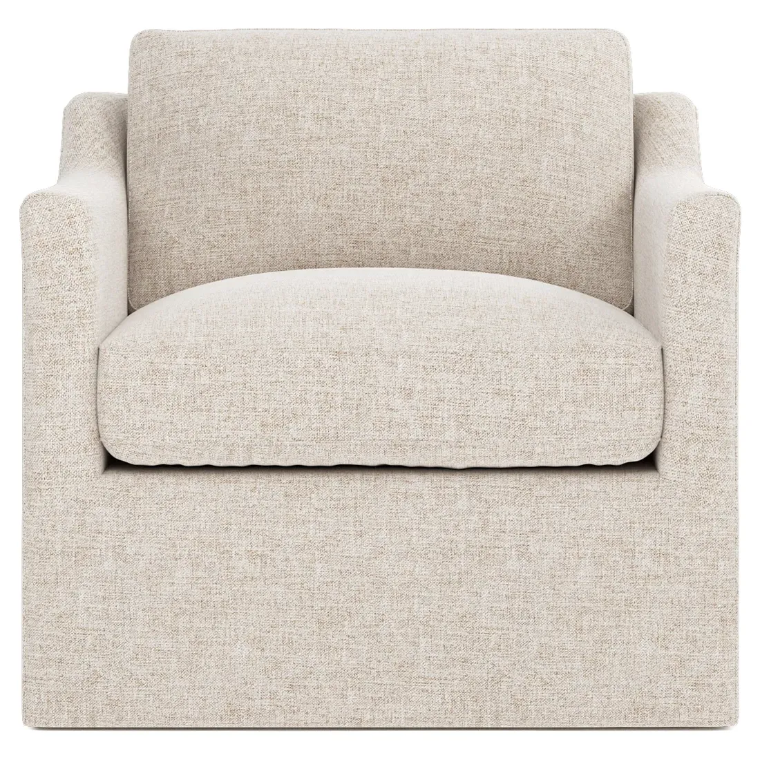Madeline Swivel Chair - Straw