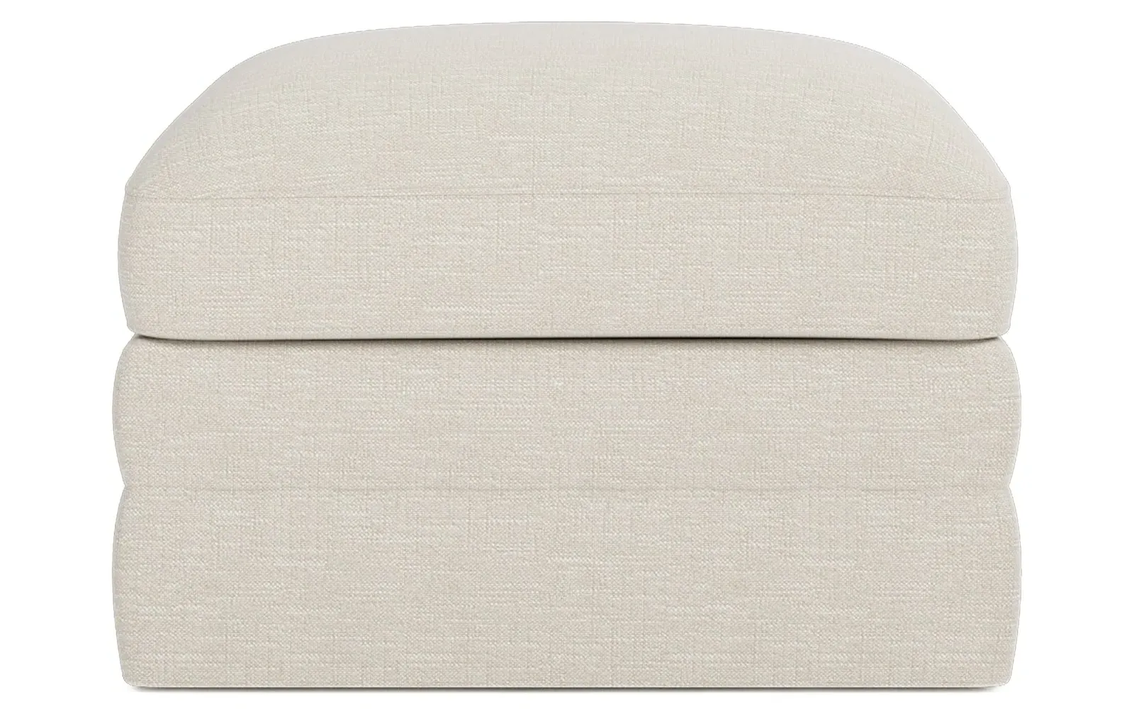 Madeline Upholstered Ottoman - Biscuit