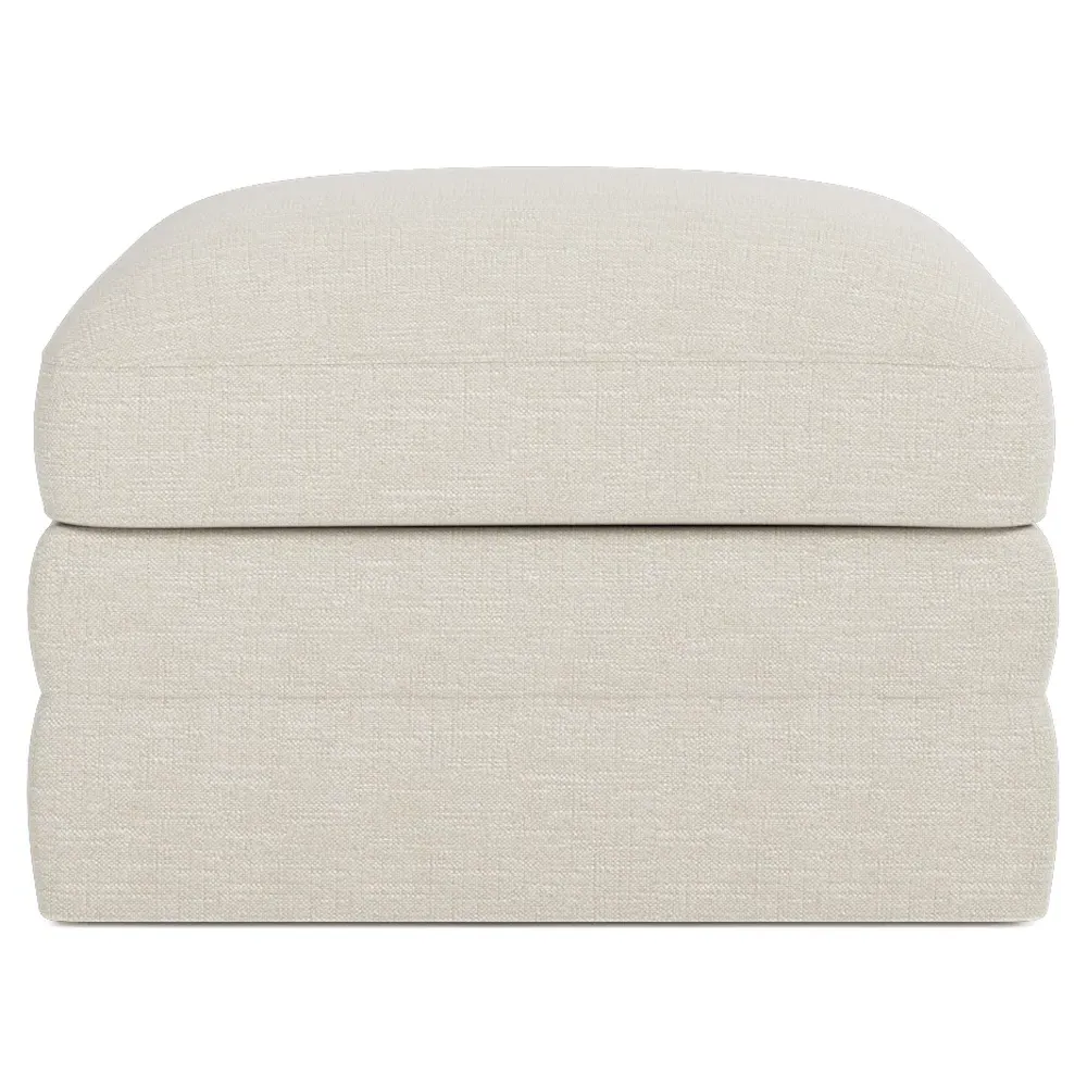 Madeline Upholstered Ottoman - Biscuit