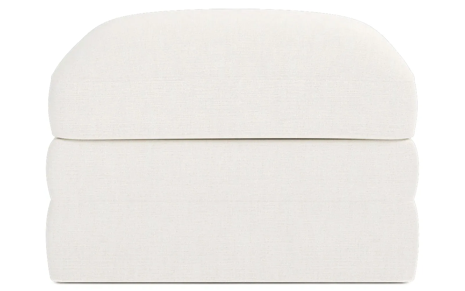 Madeline Upholstered Ottoman - Canvas