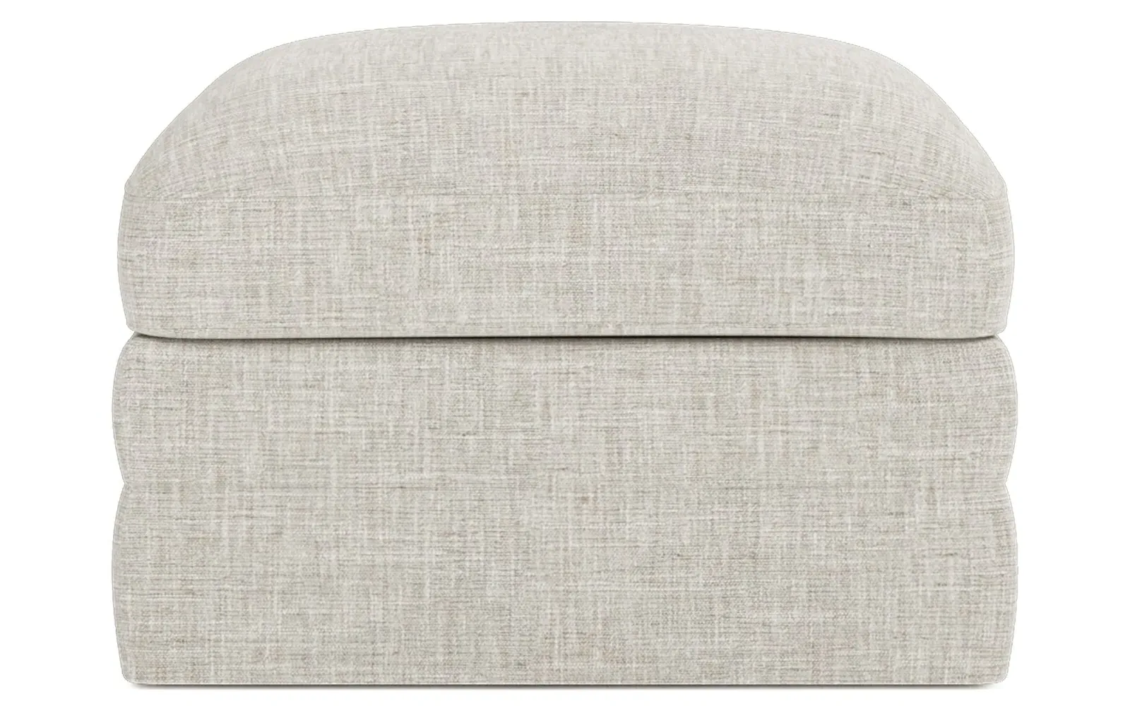Madeline Upholstered Ottoman - Fog
