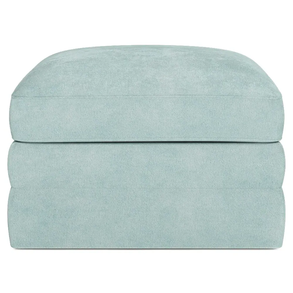 Madeline Upholstered Ottoman - French Blue image