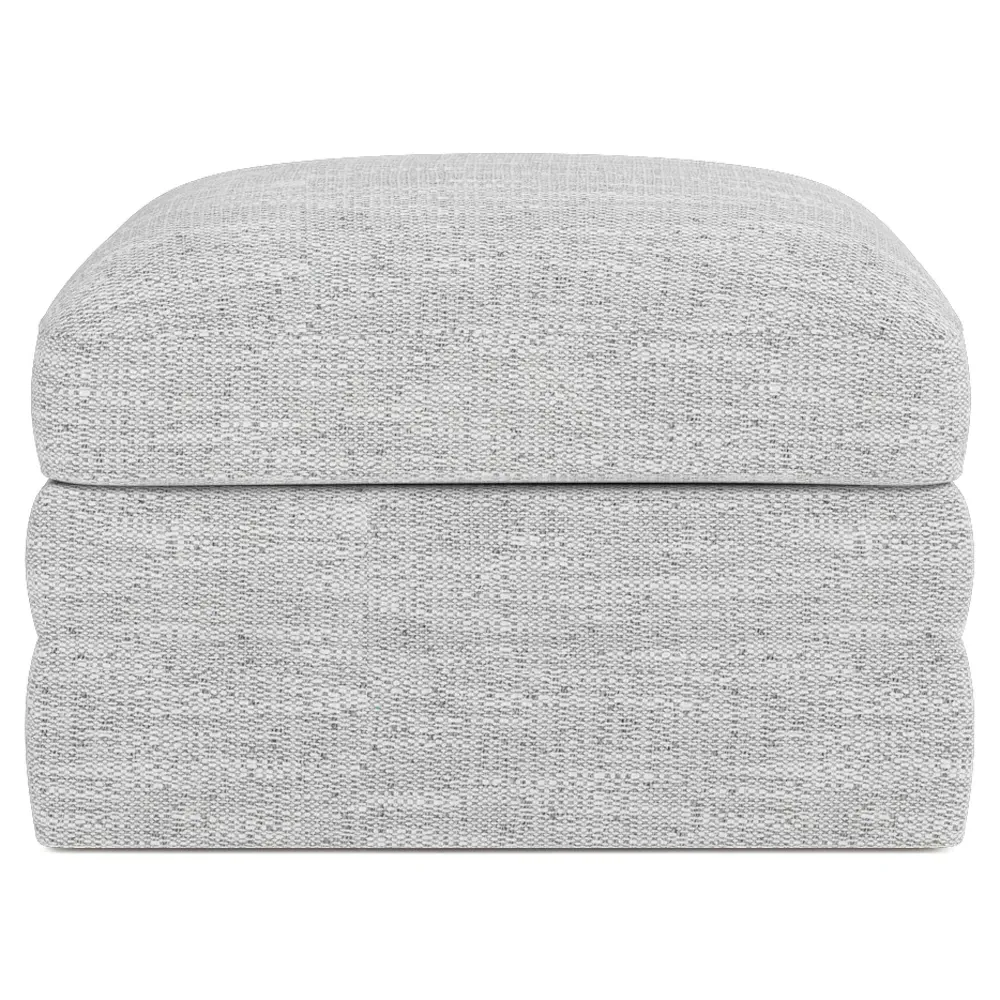 Madeline Upholstered Ottoman - Frost image