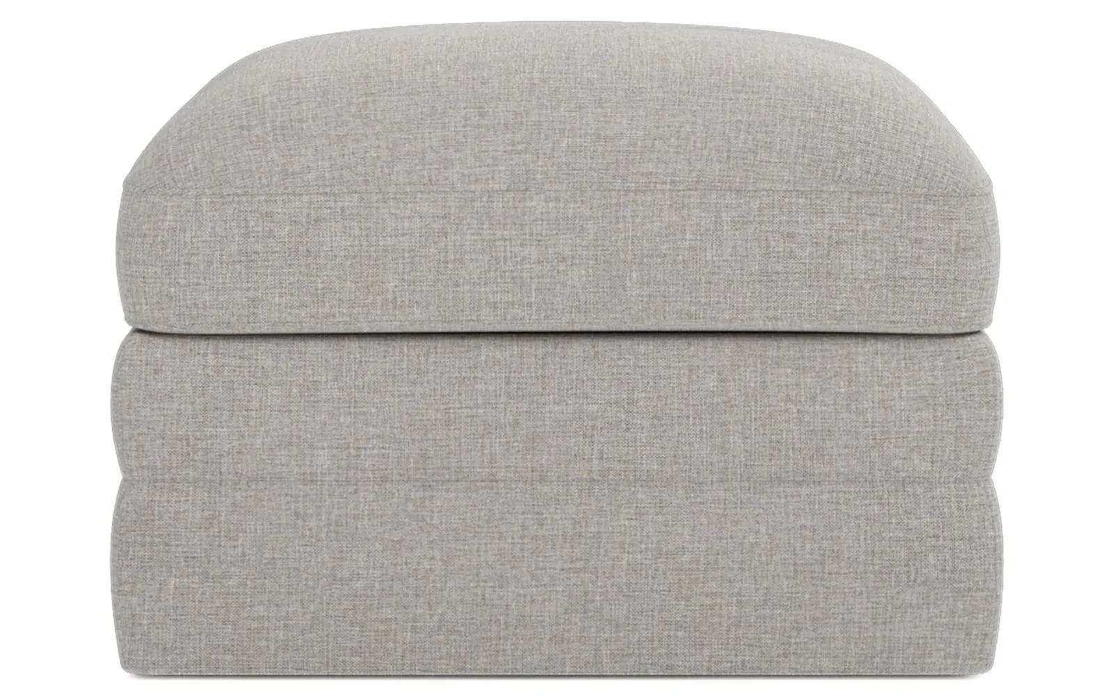 Madeline Upholstered Ottoman - Pebble