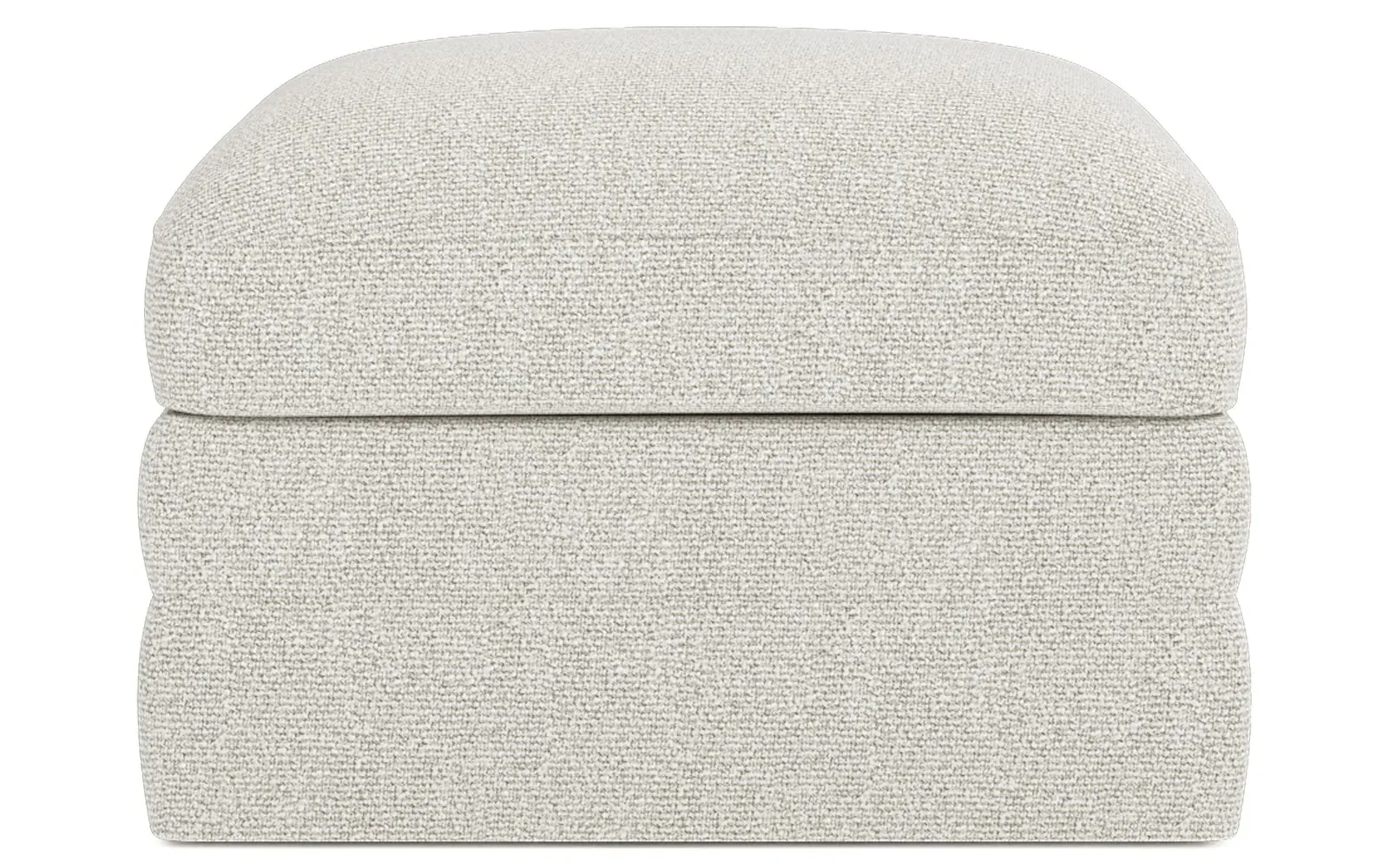 Madeline Upholstered Ottoman - Porcelain