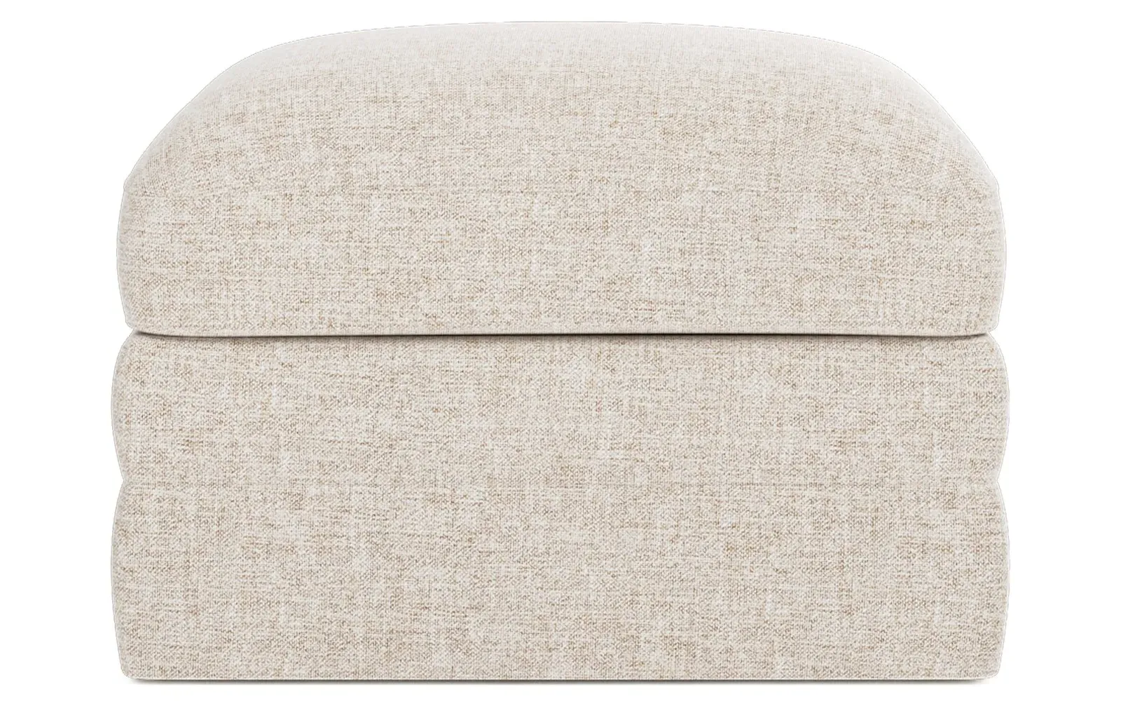 Madeline Upholstered Ottoman - Straw