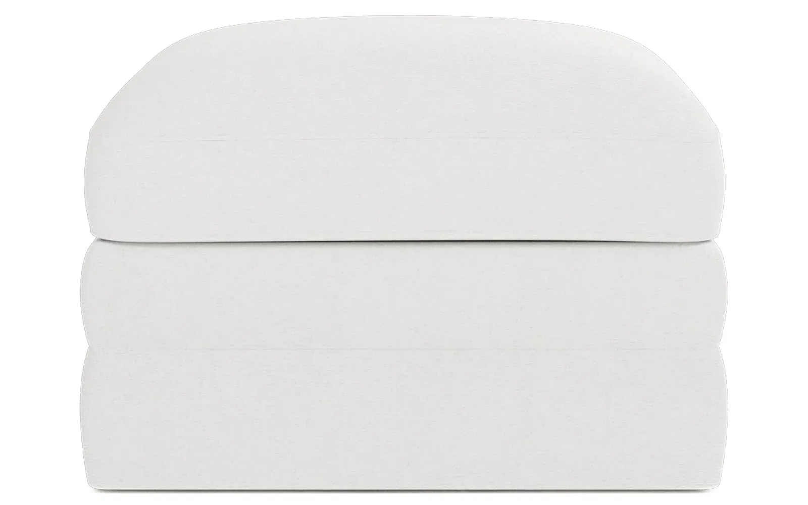 Madeline Upholstered Ottoman - Sugar