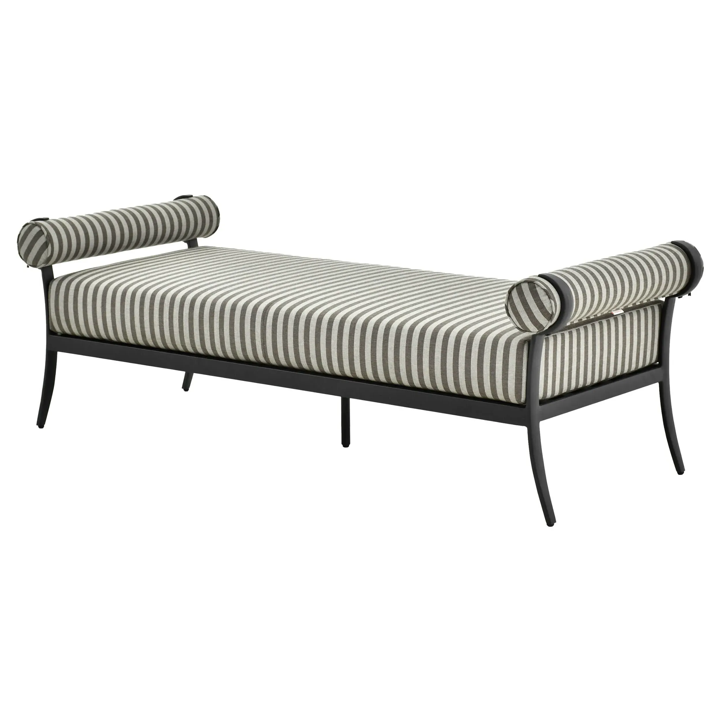 Madelle Outdoor Dining Bench - Grey, Sunbrella