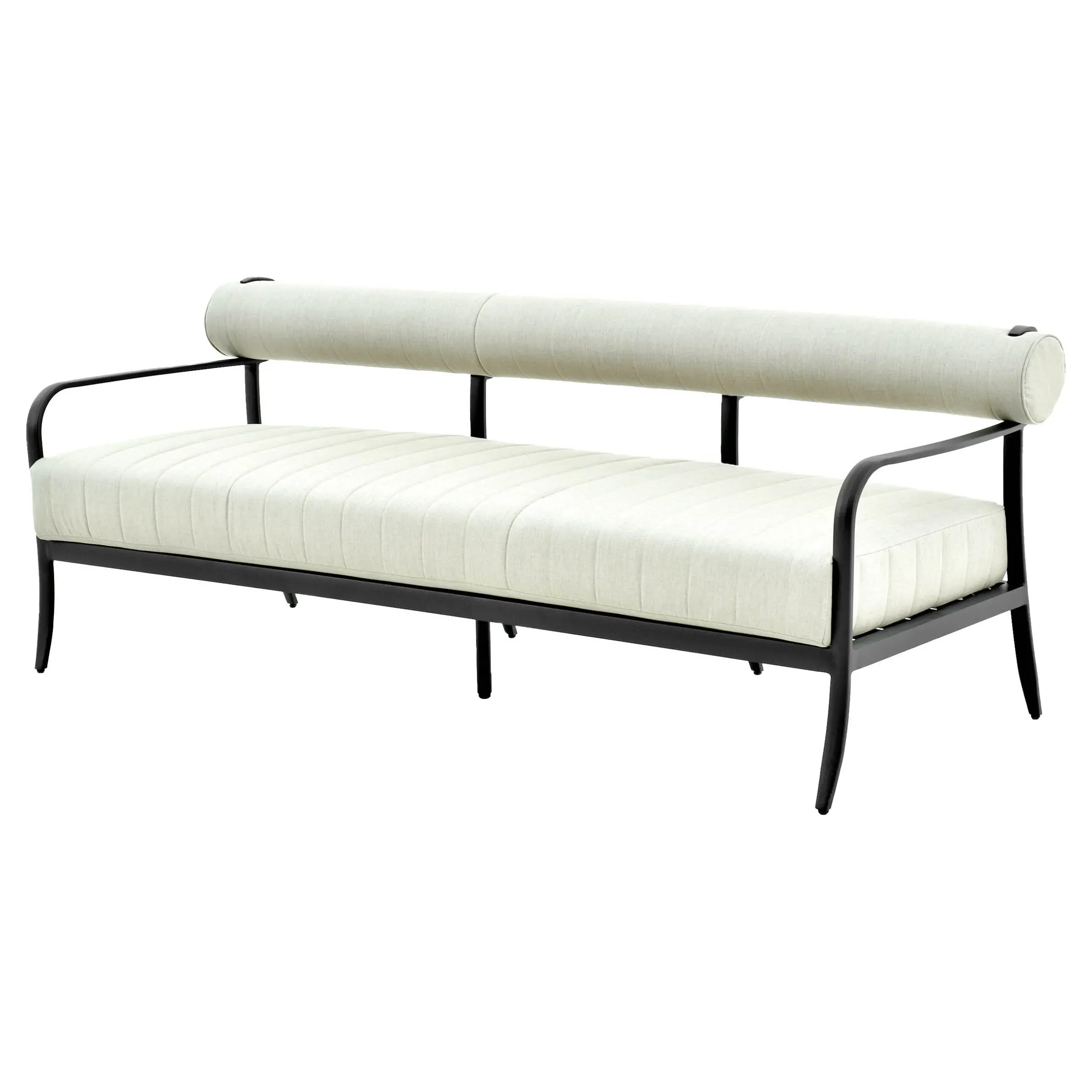 Madelle Outdoor Sofa - White, Aluminum