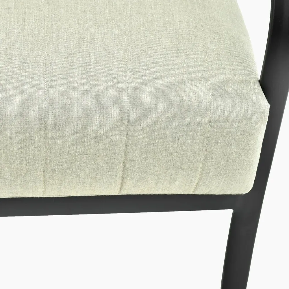 Madelle Outdoor Sofa - White, Aluminum