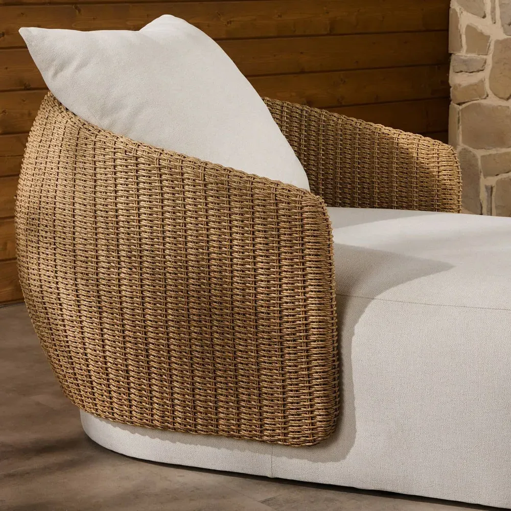 Madelyn Chaise Lounge - Cream, Polypropylene