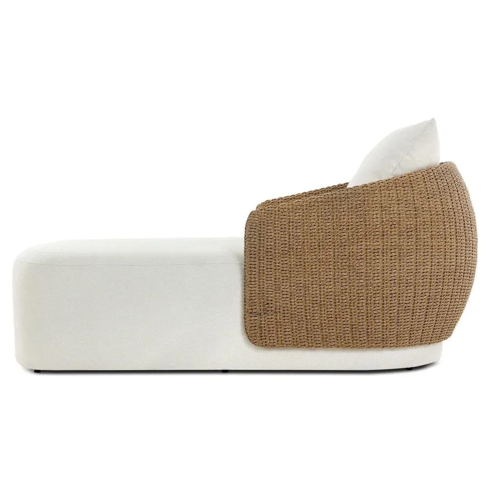 Madelyn Chaise Lounge - Cream, Polypropylene