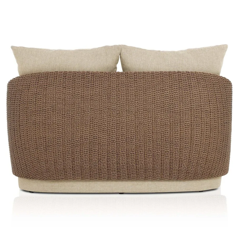 Madelyn Double Chaise Lounge - Beige, Polyethylene