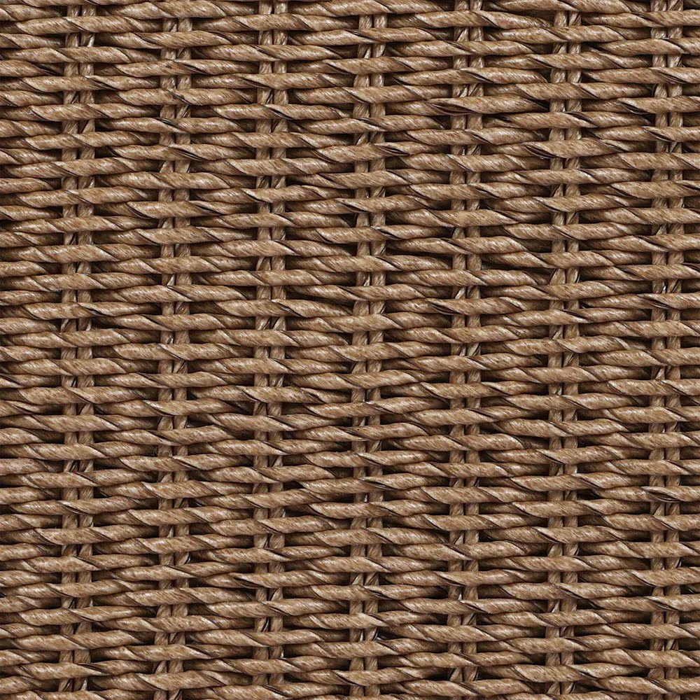 Madelyn Swivel Lounge Chair - Beige, Woven Wicker