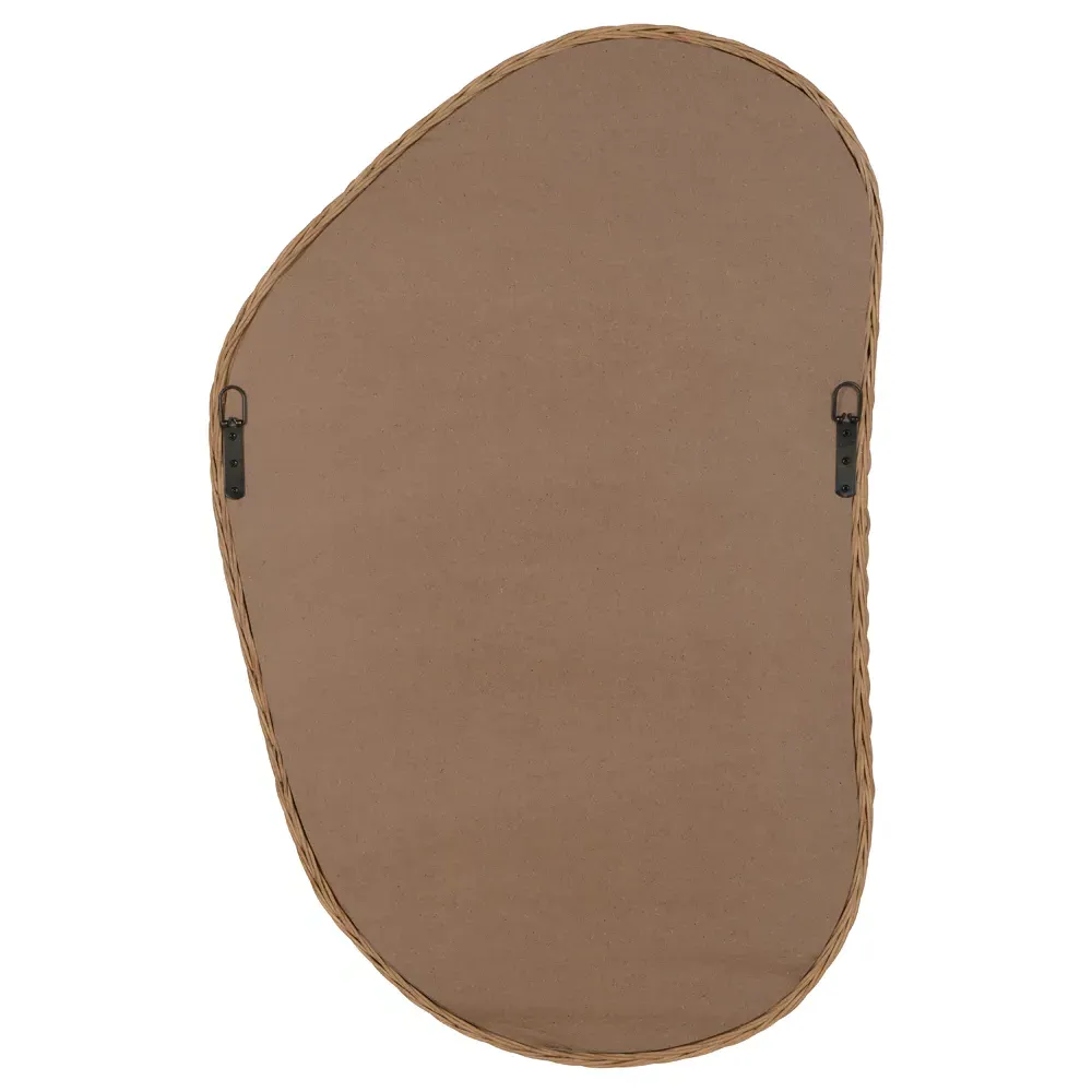 Madelyn Wall Mounted Mirror - Natural, Rattan