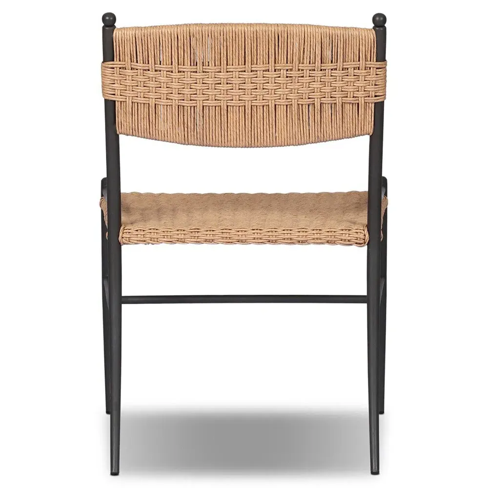 Mae Fine Textured Outdoor Dining Chair - Natural, Aluminum