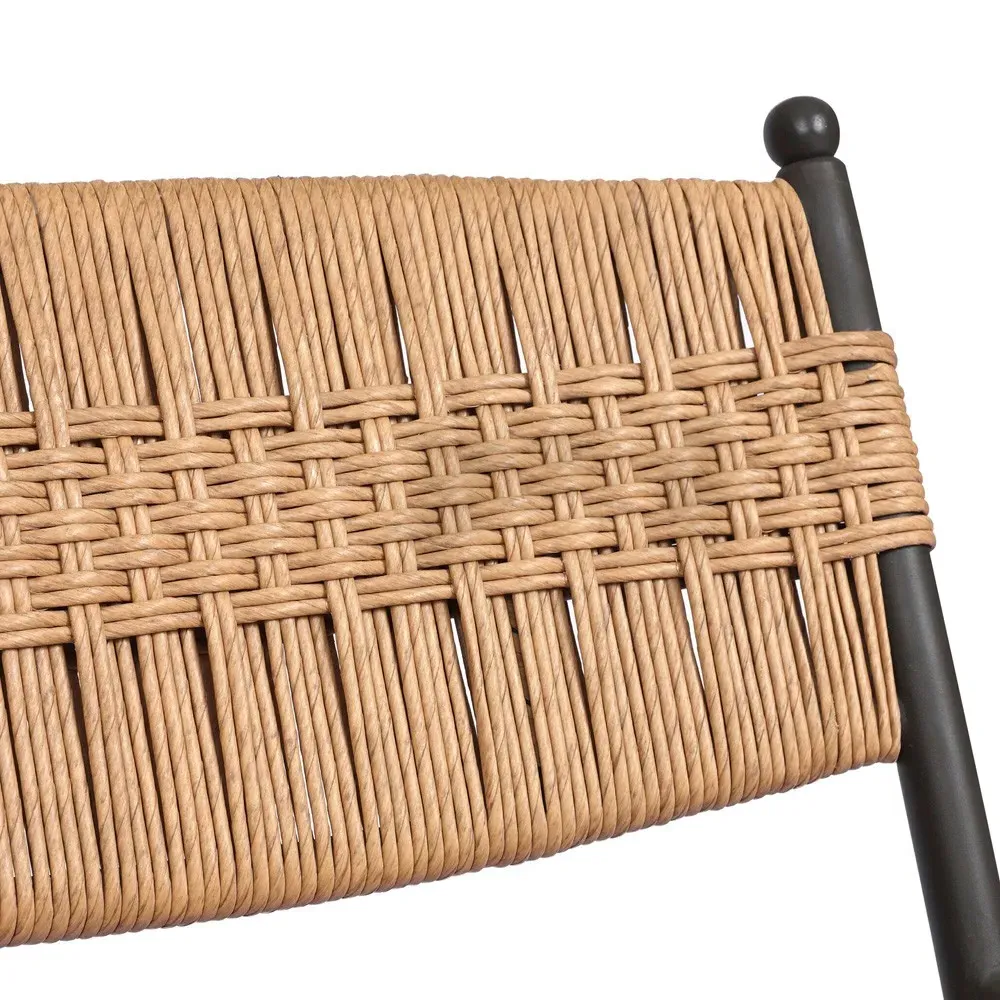 Mae Fine Textured Outdoor Dining Chair - Natural, Aluminum