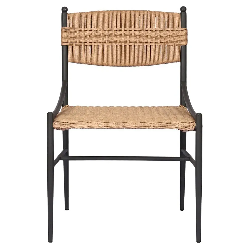Mae Fine Textured Outdoor Dining Chair - Natural, Aluminum image
