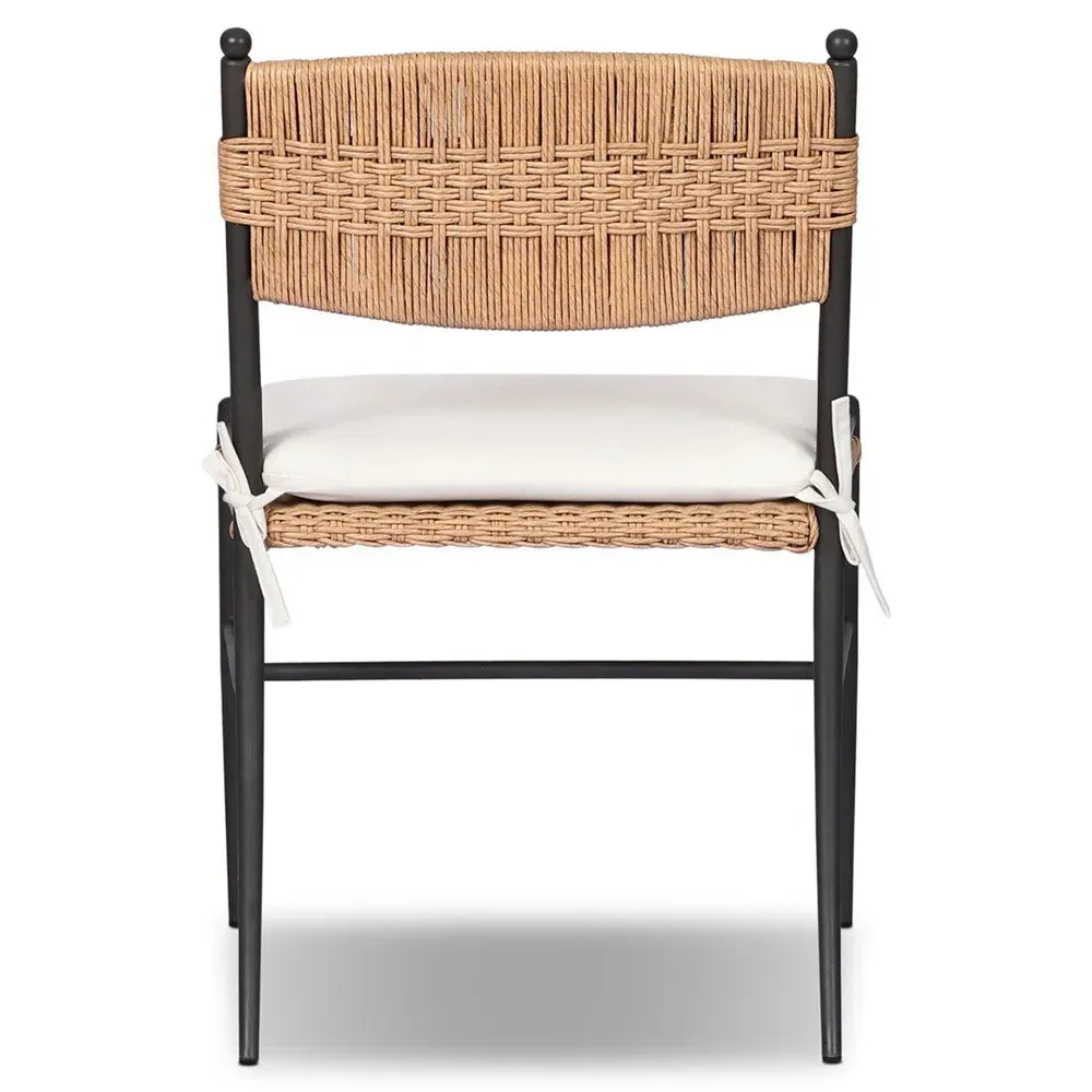 Mae Liler Flax Outdoor Dining Chair - Brown, Aluminum