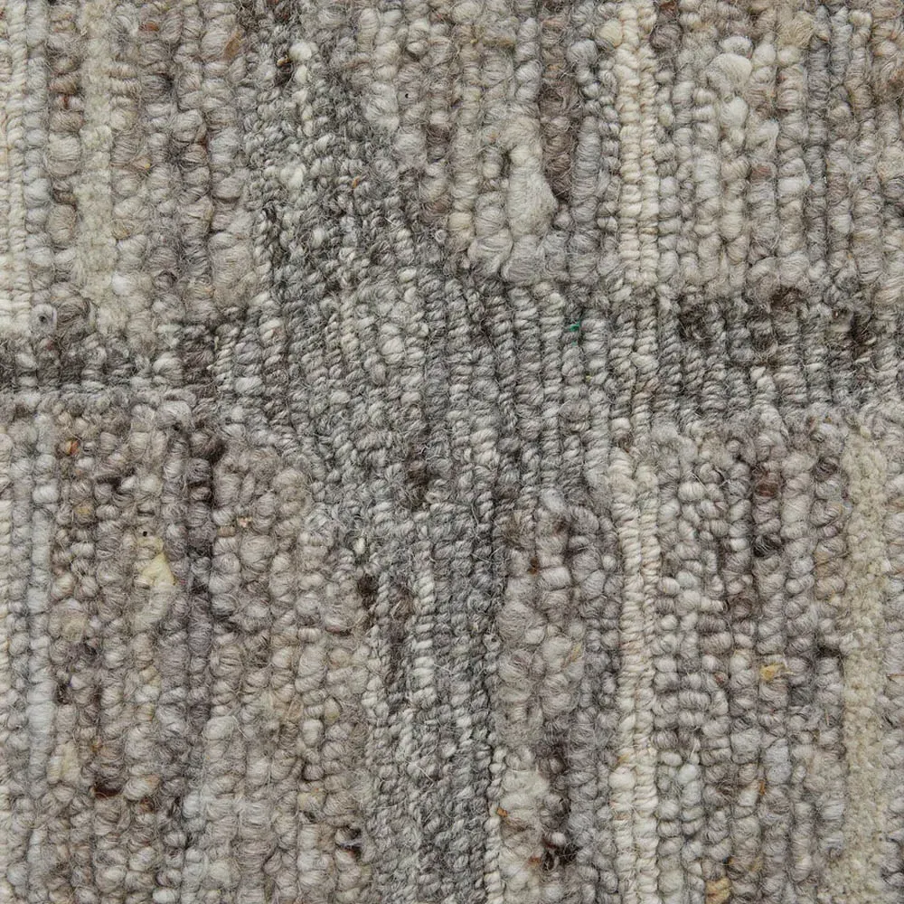 Maeve Abstract Patterned Rug - Grey, Wool