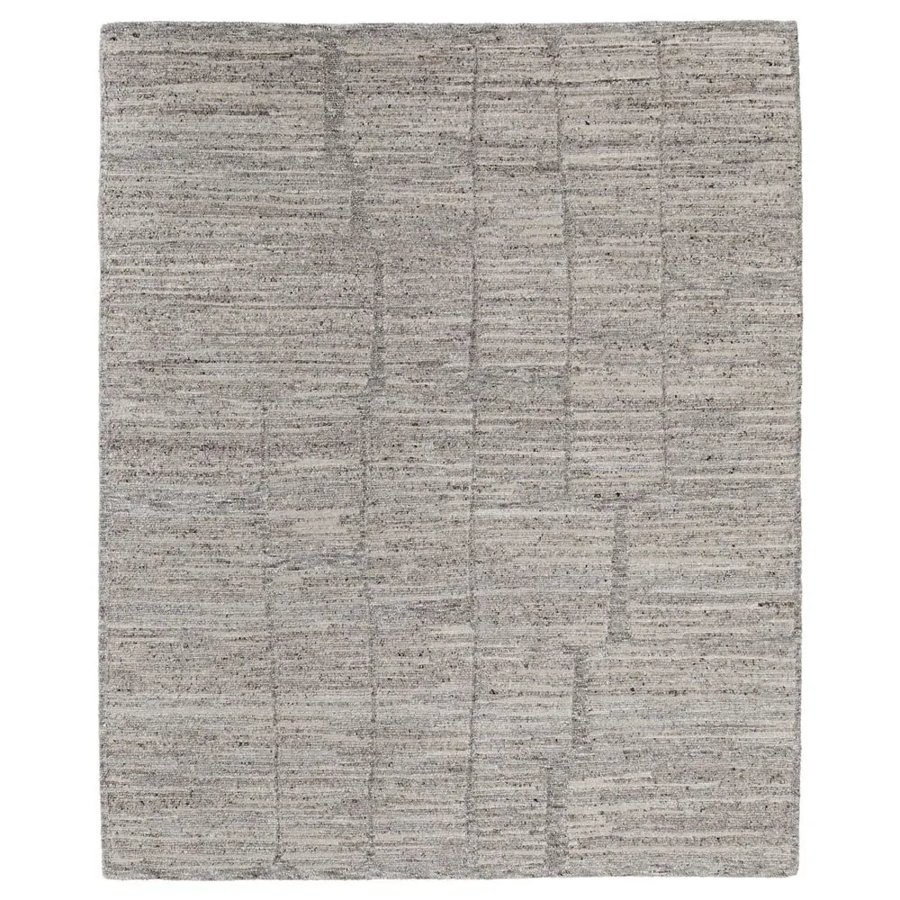 Maeve Abstract Patterned Rug - Grey, Wool image