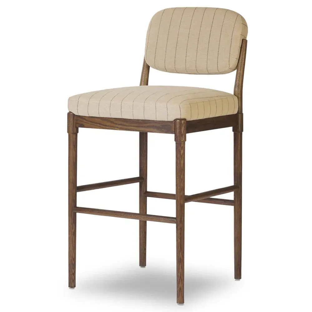 Maeve Bar Stool - Beige, Oak